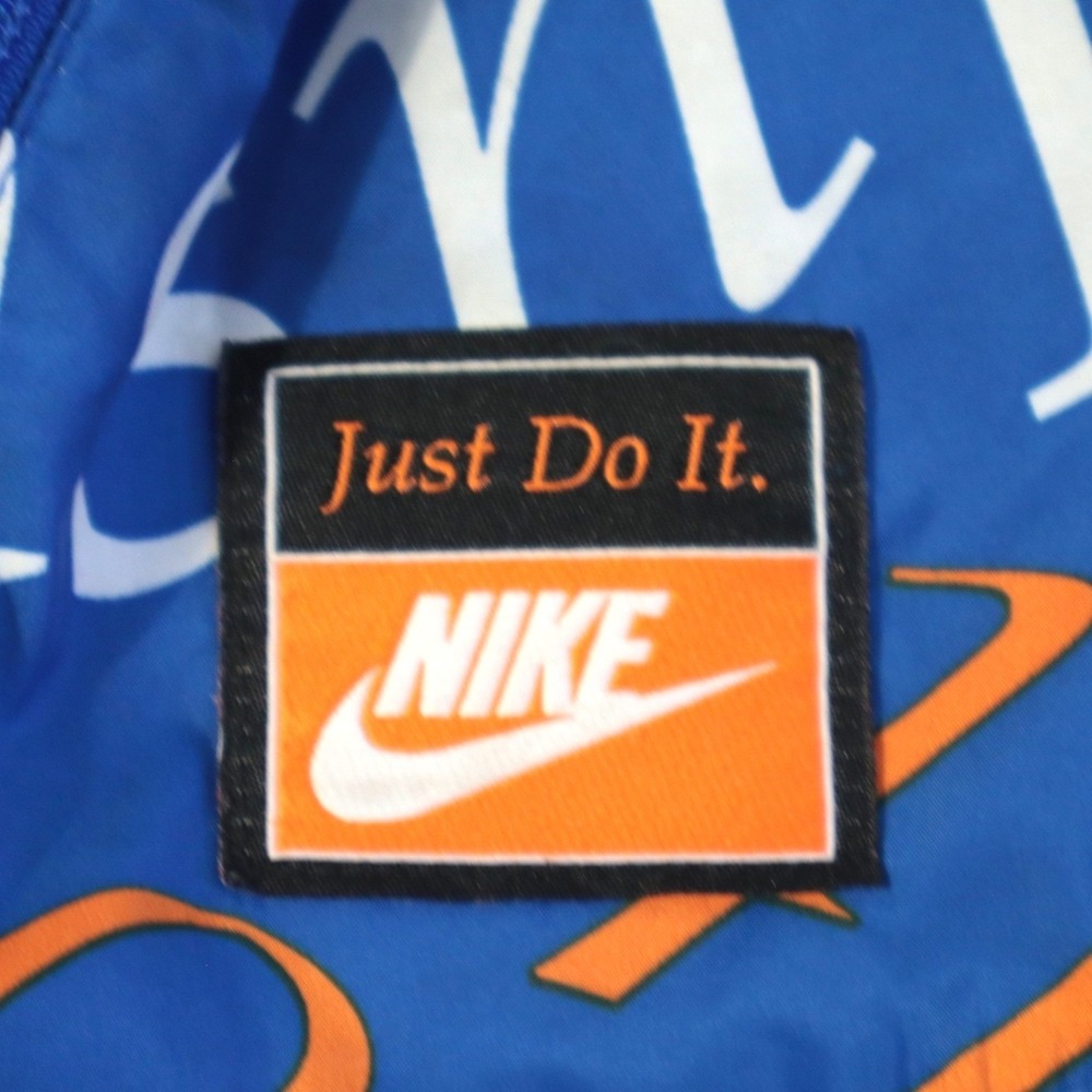 Nike Sportswear Kids Just Do It Windrunner Hooded Jacket Blue Orange Sz S School - Picture 8 of 8
